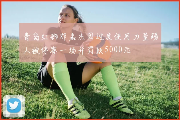 青岛红狮邓嘉杰因过度使用力量踢人被停赛一场并罚款5000元
